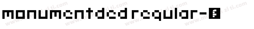 monumentded regular字体转换